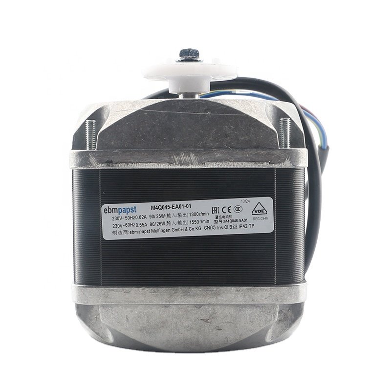 New German Motor Ice Machine Cover Pole Electric Freezer Motor Shaded Pole AC230V 90/25W 80/26W DE CE M4Q045-EA01-01 Cooling Fan